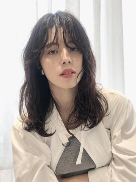 エムスラッシュ みなとみらい馬車道店(M SLASH) M.SLASH馬車道/ニュアンスカール/ダークアッシュ/くせ毛風ロング