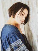 大人可愛い◎マニッシュワンサイドショート