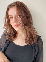 ネイヴィル オモテサンドウ(navile omotesando) *透けるミルクティーベージュ×ミディアムウェーブ*