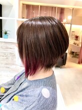 ヘアアンドネイルイミュン(Hair&Nail immune) 前下がりショートボブ[イミュン/Immune/藤沢駅]