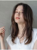 20代30代/大人かわいい/小顔ひし形/ウルフ/ミディアムレイヤー