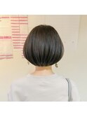 うしろ姿可愛いボブ☆ボブショート☆暗髪カラー