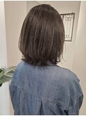 ブルー系レイヤーボブ