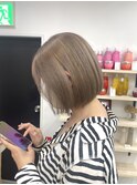 (飯塚)ボブカット×ベージュカラー