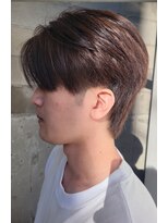 六本木美容室 白金店&nbsp;センターパート/ハンサムショート/ツーブロック/黒髪/マッシュ