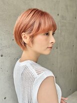 ガーデン タチカワ(garden tachikawa)&nbsp;暖色カラー×束感ショート×小顔立体カット