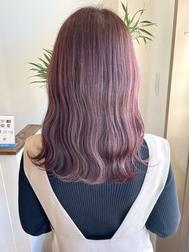 メロウヘア(Mellow hair) ピンクカラー/ミディアム