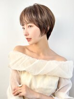 ラフィス ヘアールーチェ 樟葉店(La fith hair luce) 【La fith】シアーベージュ×丸みショート