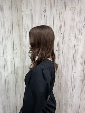 アース 三田南ウッディタウン店(HAIR&MAKE EARTH) 20代30代30代モカベージュナチュラル耳掛け乾かすだけ美肌