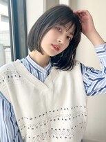 ガーランド (Garland)&nbsp;◎面長の方必見！大人かわいいぱつっと小顔シースルー前髪ボブ