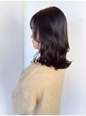【MICHI 富田店 古作蓮】艶感 外ハネ ブラウンカラー