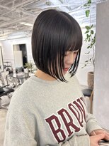 フォト 新宿(foto)&nbsp;黒髪小顔ワンレンネビージュボブルフ新宿20代【Anzu】新宿▲