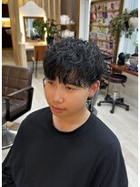 フゥカ 類家店(fuka)&nbsp;緩めパーマ◎波巻きスパイラルMIX 八戸20代30代40代