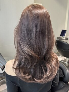 バレットプラス 銀座(VALETTE+) 春っぽいピンクグレージュヘア