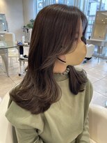 ザックラフィネ(ZACC raffine)&nbsp;ほうじ茶グレージュ×愛され鎖骨ミディ