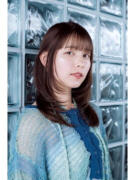 ヘアラウンジ アンリオ(hair lounge an rio) 顔周りレイヤー×ブラウンカラー