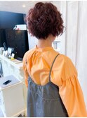 福山パーマ20代30代40代50代人気Caaryウェーブ大人ショートボブ