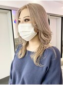下北沢タッセルボブデザインカラー切りっぱなしボブミディアム◆