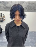 イーチ 吉祥寺(EACH) 《MIHO》ウルフボブ×パーマ×インナーブルー
