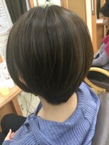 ヒラトヤ 肴町店 大人可愛いレイヤーカット透明感チョコレートベージュ20代30代