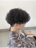 波巻きパーマ