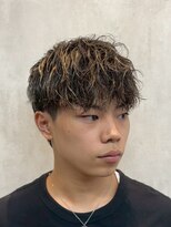 インフィニィト ネオ(INFINITO NEO) 2ブロック襟足残しメッシュ パーマ