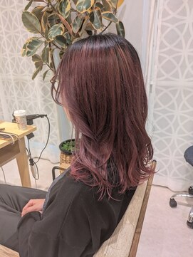 ヘアーズ 住吉店(HAIRZ) 《HAIRZ》林真紀　ピンクカラー
