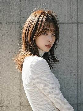 エイチ ウルフカット 大阪梅田(811) マッシュウルフボブパーマミルクティーベージュシルバーアッシュ