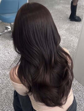 ボタン 熊本(VOTAN) 透ける暗髪/レイヤーカット/顔まわり/韓国ヘア/熊本美容室