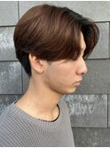 MEN’S HAIRセンターパートスパイラルパーマニュアンスパーマ