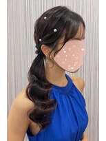 ベルグロー 北新地(BELLEGROW)&nbsp;サイドポニー｜梅田・北新地ヘアセット