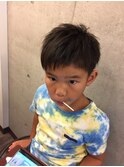 キッズもツーブロでナチュラルアシメ