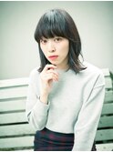 くせ毛風外はねボブ