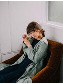 三つ編み下ろしアレンジ