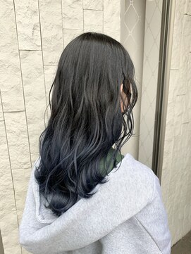 ガレリアエレガンテ 可児店(GALLARIA Elegante) #グラデーション　#ブラックブルー