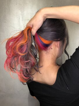 テテ(TETE) インナーカラー　ユニコーンカラー　長堀橋×心斎橋