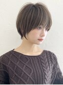 耳掛けショート/大人可愛い/ショートボブ/ハンサムショート/江角