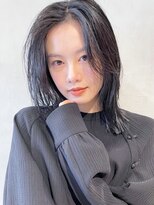 アルバム 渋谷パルコ(ALBUM) ★シースルーブラックロブレイヤー_ショコラアッシュ_38393☆