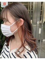 リルーム(re-room)&nbsp;イヤリングカラー　オレンジ