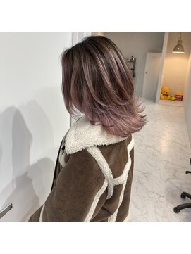 アフター(after) バレイヤージュ×レイヤー