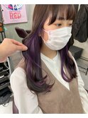 イヤリングカラー×バイオレット