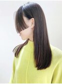 【1mmまでこだわるライン】ツヤ髪ストレートの姫カット