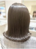 外ハネボブ×グレージュ