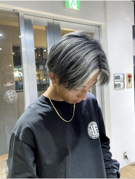 アルカナ 明治神宮前原宿(ARCANA) 束感ショート　波巻き　ハイライト マッシュパーマ