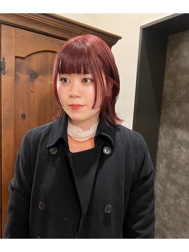 テテ ニコ(tete nico) 【大前晴奈】ぶどうカラー×姫カット