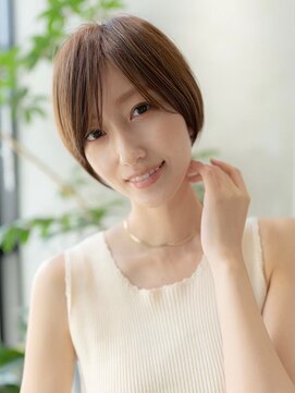 イオ 本厚木(io) 大人かわいい似合わせカットショートヘアシースルーバング小顔