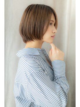 カバーヘアアンドスパ ブリス 浦和(COVER HAIR&SPA bliss) 大人かっこいい切りっぱなしボブショートTb4浦和20代30代40代