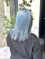 ヲタク(wotaku.)&nbsp;水色ブルーラベンダーネイビーハイトーンくすみカラーブリーチ