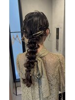ブルーメ(Blume...) 【結婚式・お呼ばれヘアセット】ゆるフワ編みおろし♪♪