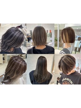 【流行りの透明感カラー・ハイライト・ダメージレス】ハイライトや白髪ぼかしで、いつもと一味違う自分に♪